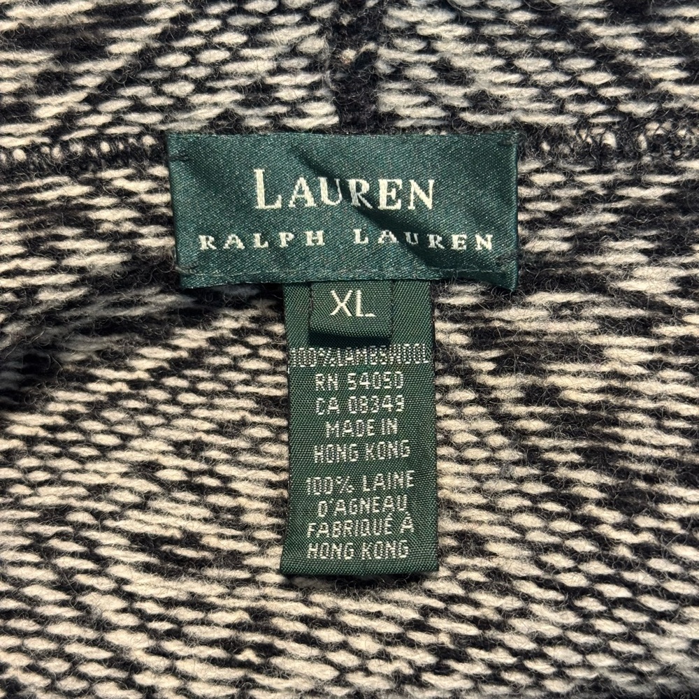 Vintage Y2K Ralph Lauren 100% Lambswool Aztec Navajo Western Print Sweater SZ XL - Picture 2 of 8